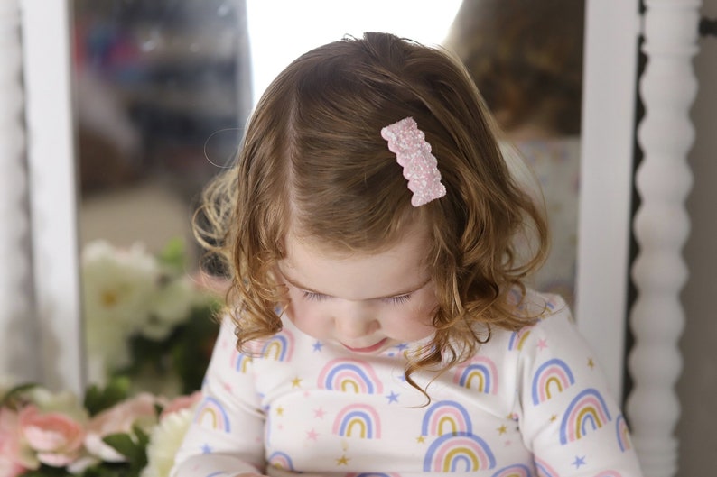 Small Shop Package Filler Assortment Thank You Gift Bulk Wholesale Spring Glitter Snap Clip Hair Clips