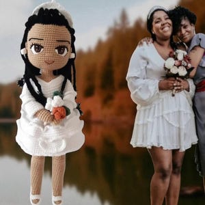Personalized Portrait Doll, Custom Crochet People Look aLike Doll Personalized Gift For Her Gift For Him Christmas Gifts Birthday Gifts