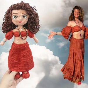Custom Crochet Doll from Photo, Personalized  Mini Me Doll Gift, Handmade Look alike Plushie, Custom Portrait Doll