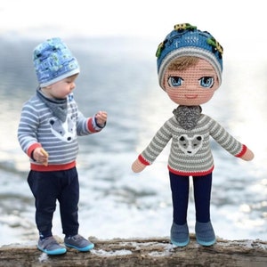 Personalized Portrait Doll: Custom Mini Me Gift, Handmade Cotton