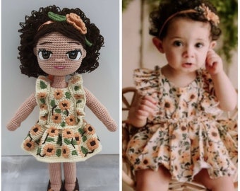 Personalisierte Selfie Doll, Portrait Doll Look aLike Doll Personalisiertes Weihnachtsgeschenk für Ihn und Sie, personalisiertes Geschenk, Geschenk für Mama