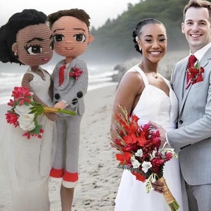 Custom Crochet Dolls Copule, Personalized Dolls, Crochet People, Look alike Dolls, Gift For Her, Anniversary Gift