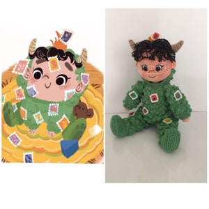 Personalisierte Kunstpuppe, Porträtpuppe, gefüllte Aussehen wie Puppe, Kunstpuppe, Aussehen ähnlich Puppe, Geschenk für ihn, personalisiertes Geschenk, Geschenk für sie Bild 2