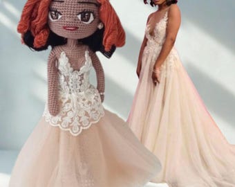 Muñeca de punto personalizada, Mini Yo personalizada, Figura de muñeca de ganchillo