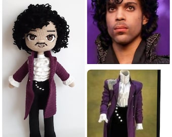 Prince Personalized Doll, Portrait Doll, Amigurumi Doll, Look aLike Doll, Crochet Doll, Gift For Her, Personalized Gift, Gift for Him