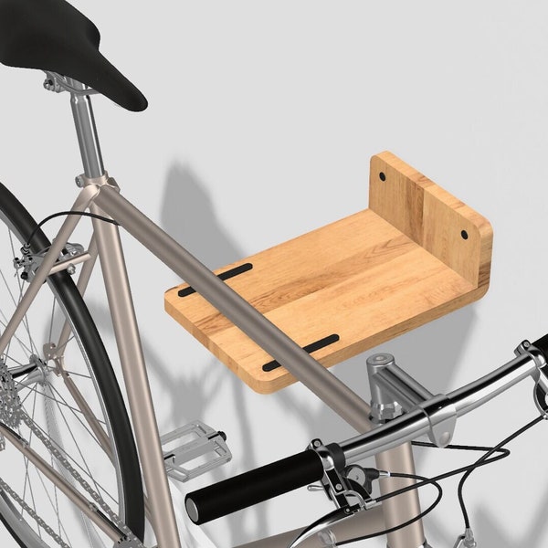 Bike wall mount | wooden bicycle holder with minimalist design | WoodMount