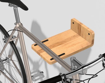 Bike wall mount | wooden bicycle holder with minimalist design | WoodMount