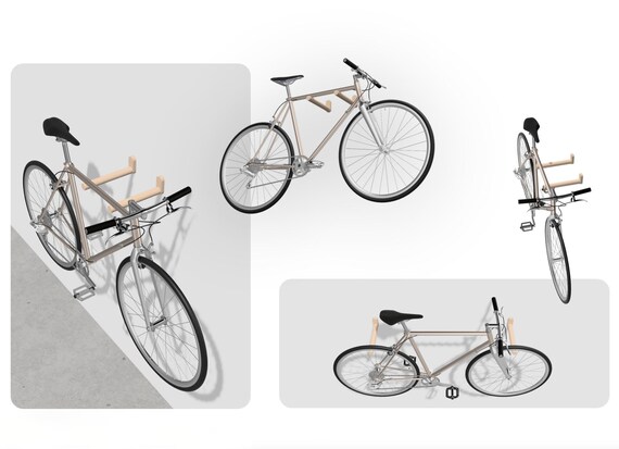Versatile Bike Wall Mounts Wall Mounted Bike Rack Bicycle Holder With Minimalist Design Bikehangers by Sbikes Etsy