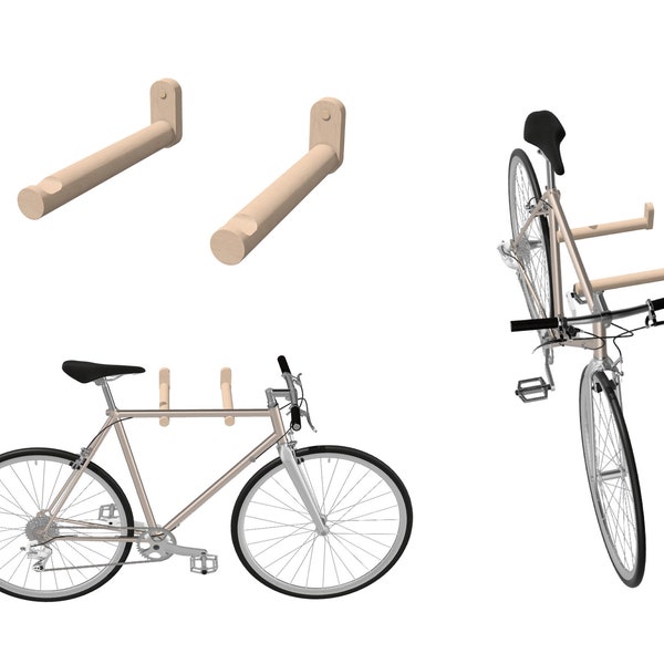 Vielseitige und erschwingliche Fahrradwandhalterungen | Wandmontierter Fahrradträger | Fahrradhalter mit minimalistischem Design | Fahrradanhänger von S+Bikes