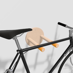 Bike wall mount | wall mounted bicycle holder | RoundMount by S+Bikes