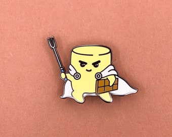 Marshmallow Warrior harde emaille pin | Origineel pin-ontwerp