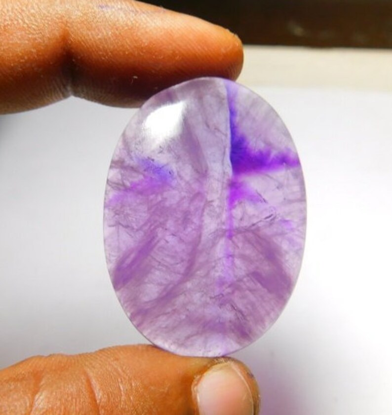 Natural Amethyst cabochon #1078A Nice Amethyst loose stone 62 Cts Amethyst loose gemstone Very Rare Gracious Purple Amethyst gemstone