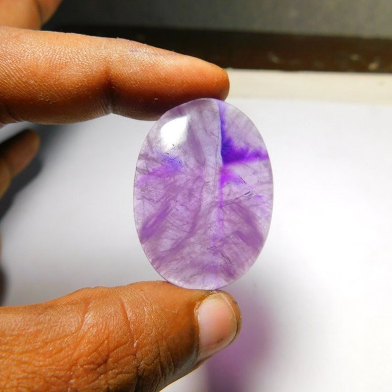 Natural Amethyst cabochon #1078A Nice Amethyst loose stone 62 Cts Amethyst loose gemstone Very Rare Gracious Purple Amethyst gemstone