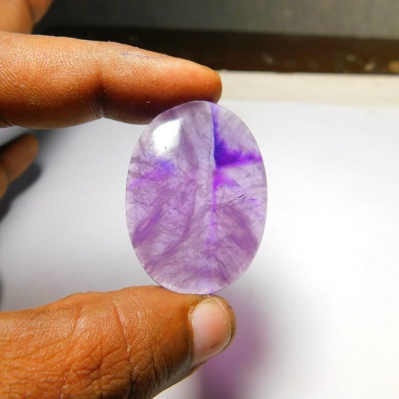Natural Amethyst cabochon #1078A Nice Amethyst loose stone 62 Cts Amethyst loose gemstone Very Rare Gracious Purple Amethyst gemstone