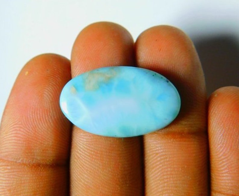 11x9 MM Ovals Price Per Piece Calibrated Size Loose Gemstone. Natural Larimar Cabochon Beautiful color and Patterns