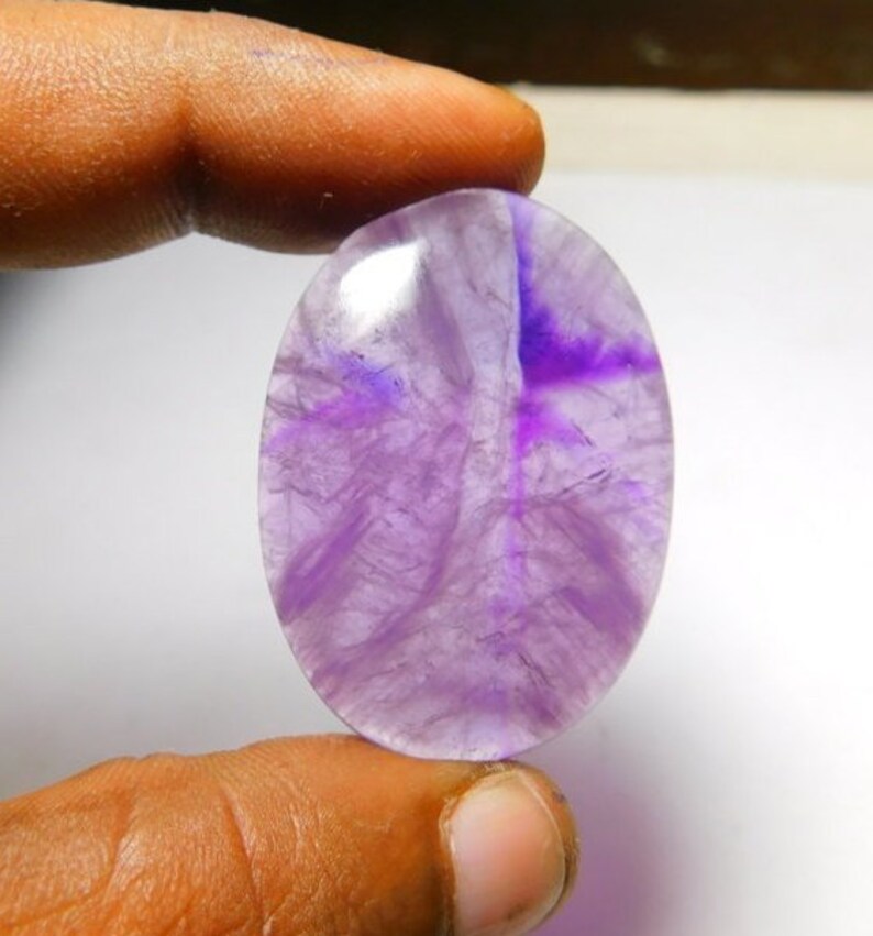 Natural Amethyst cabochon #1078A Nice Amethyst loose stone 62 Cts Amethyst loose gemstone Very Rare Gracious Purple Amethyst gemstone