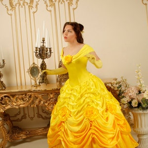 Belle's Dress Costume. Adult Belle Cosplay Costume. Belle. Princess ...
