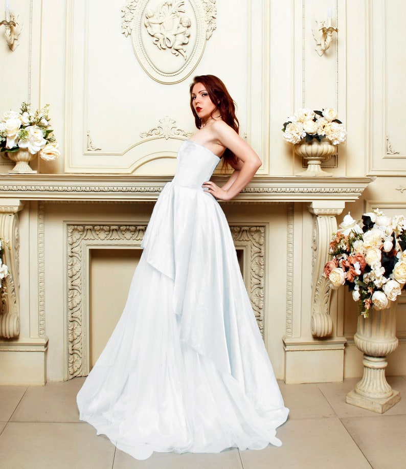 white velvet wedding dress