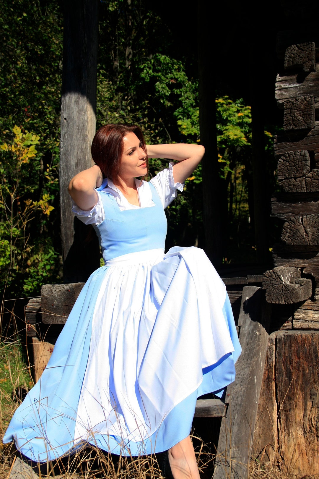 belle blue dress costume Disguise Costumes Tween Girl's Beauty And The Beast Belle Dress, Medium, Blue