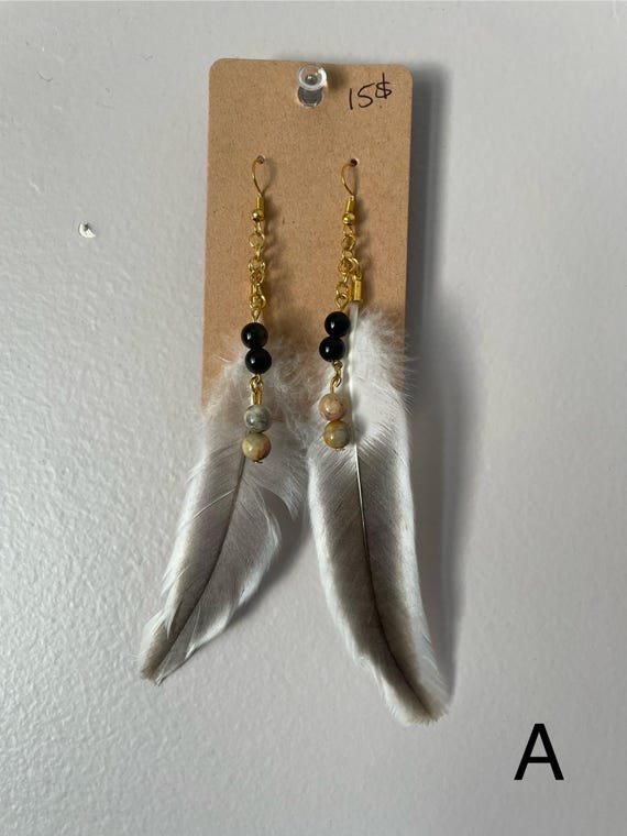 Large Feather Earings