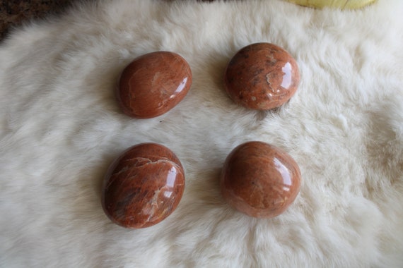 Large Peach Moonstone palmstones
