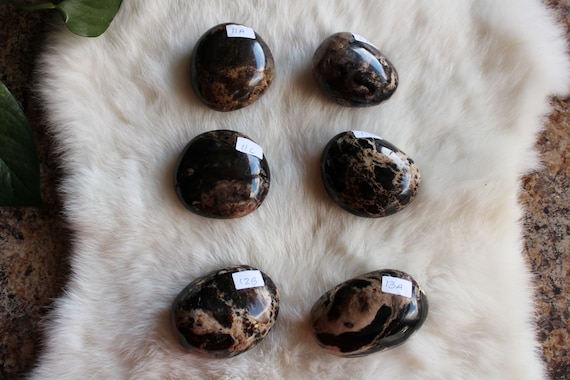 medium black opal palmstones
