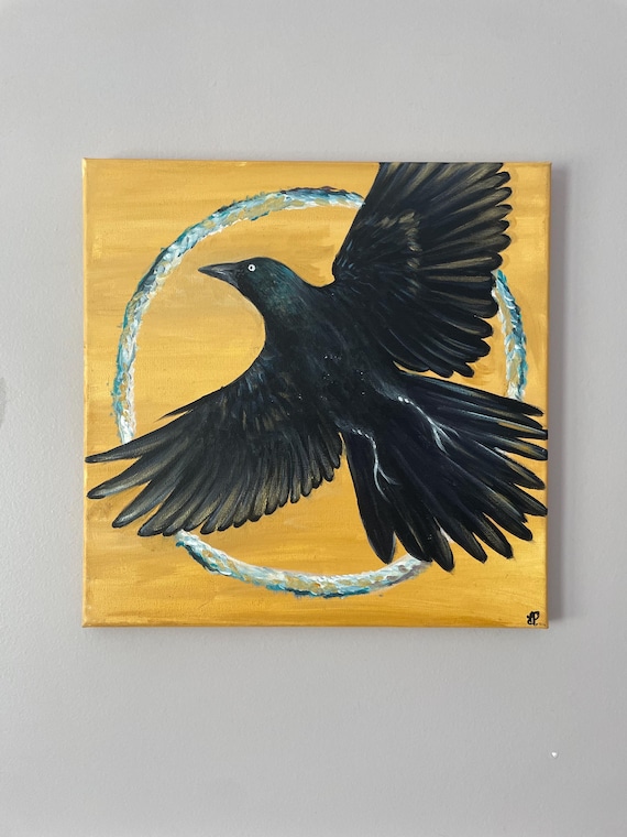 The Grackle in Flight by Elli poitras