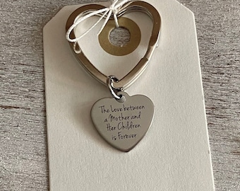 Keychain heart mother / daughter
