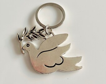 Keychain dove of peace