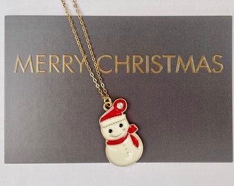 Necklace Christmas motif