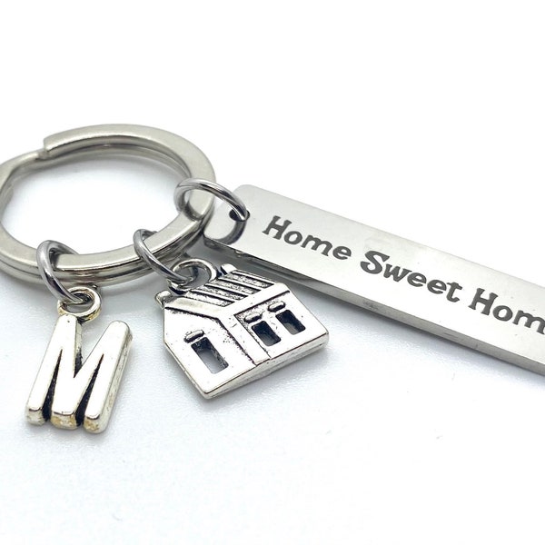 Schlüsselanhänger neues Zuhause personalisiert || mit Buchstaben Anhänger