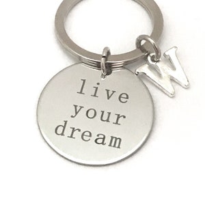 Llavero personalizado ||  Colgante de letras Vive tu Sueño