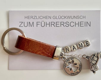 Schlüsselanhänger  Führerschein Auto / Schutzengel