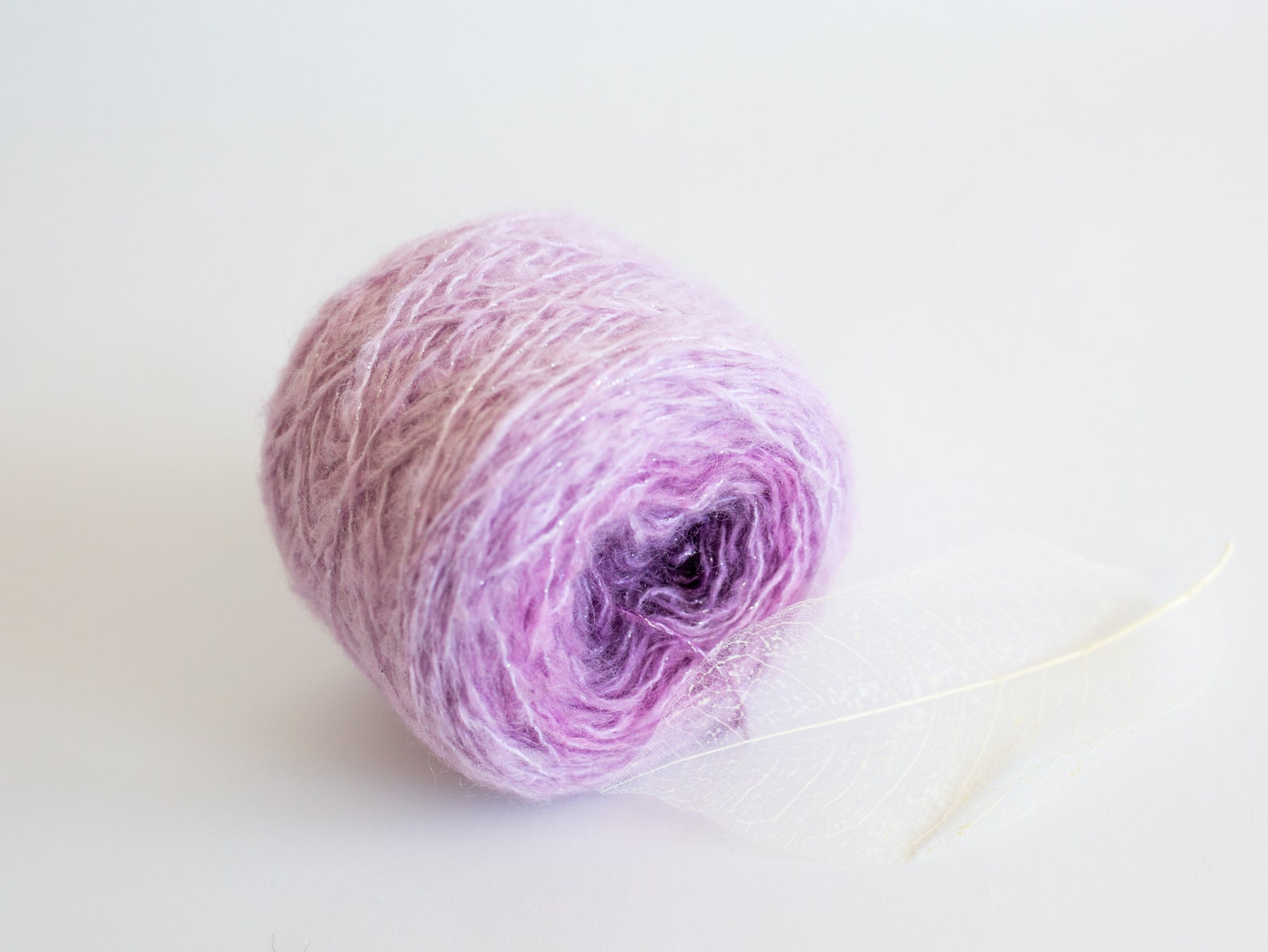 Hand Dyed yarn Kidmohair gradient Rose crayola orchid color Etsy