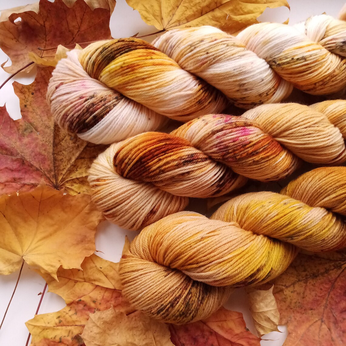 PreOrder Hand Dyed yarn orange gradient yarn 100 merino Etsy