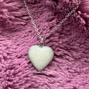 Breastmilk Necklace | Silver Heart Pendant Necklace | DIY Breastmilk Necklace Kit | Nickel Free | Size: 15x14mm