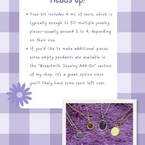 May include: Image features several necklaces with different pendant shapes and colors, displayed on a purple, fuzzy surface. The text "Heads Up!" and "Empty Jewelry Add-Ons" are also visible.