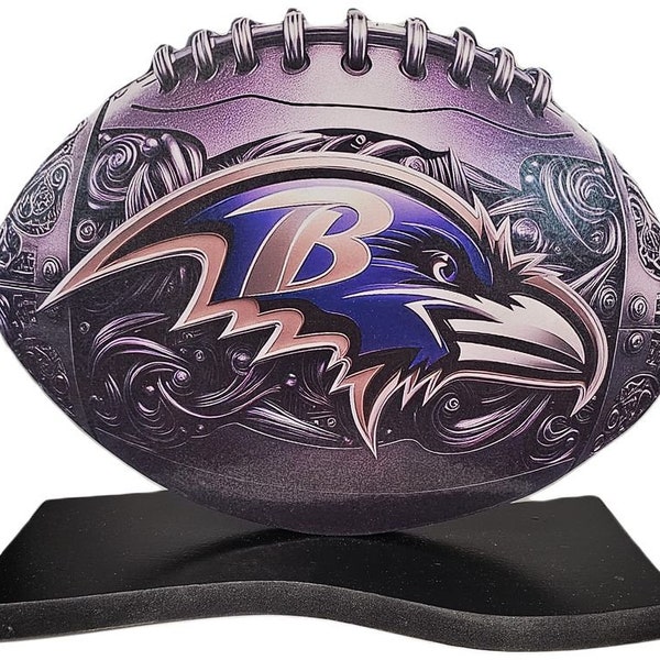 Baltimore Ravens Stand-Up plaque- Party Centerpiece & Shelf Sitter, Durable and Long-Lasting!