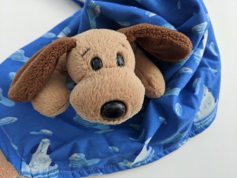 Lovie Lovey Baby Security Blanket Puppy Dog Bones Beanie Etsy