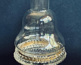 Clarkes Glass Cricklite Fairy Lamp with Blown Top and Metal Fitting