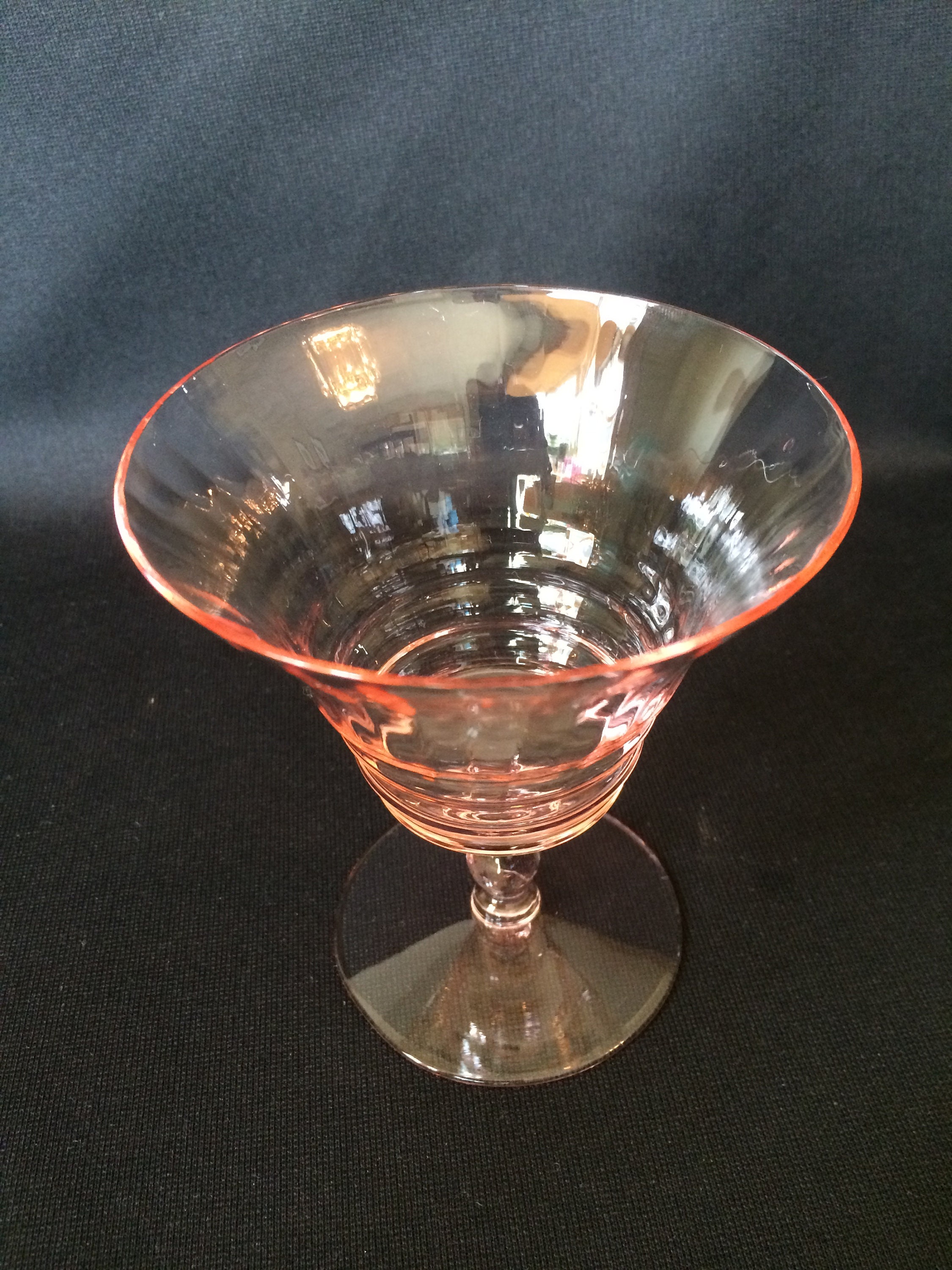 Cambridge Glass Pink No. 3075 Short Stem Martinis Set of 6 Etsy