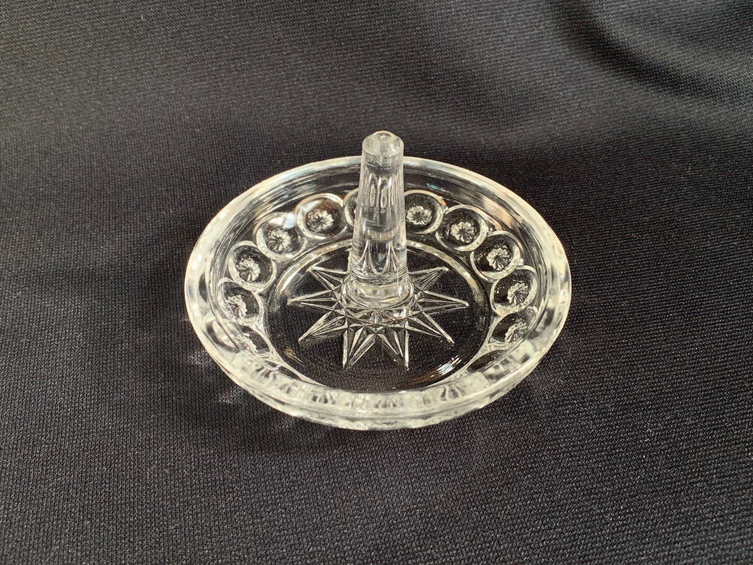 LE Smith Glass MCM Moon and Stars Ring Tree - Etsy