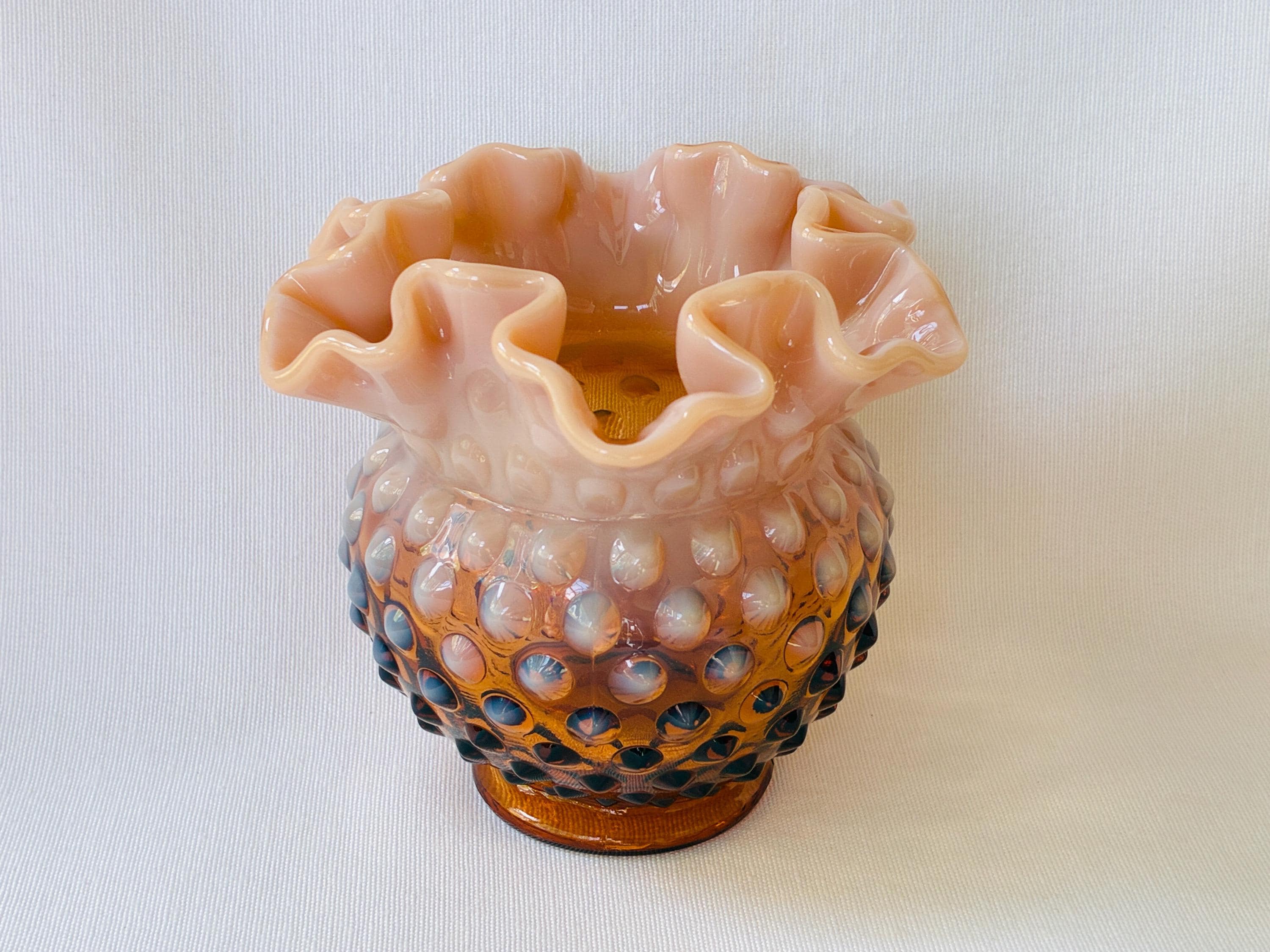 Fenton Opalescent Hobnail Glass - Etsy