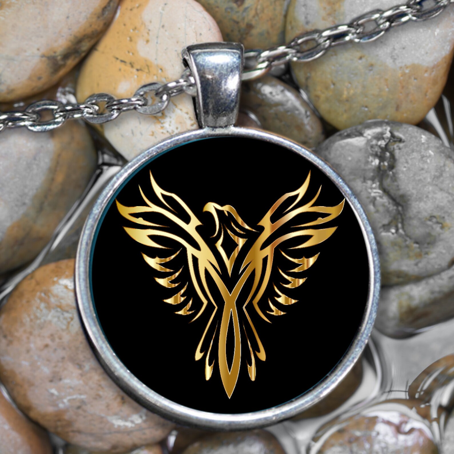 Phoenix Necklace Phoenix Jewelry Phoenix Pendant Phoenix Etsy
