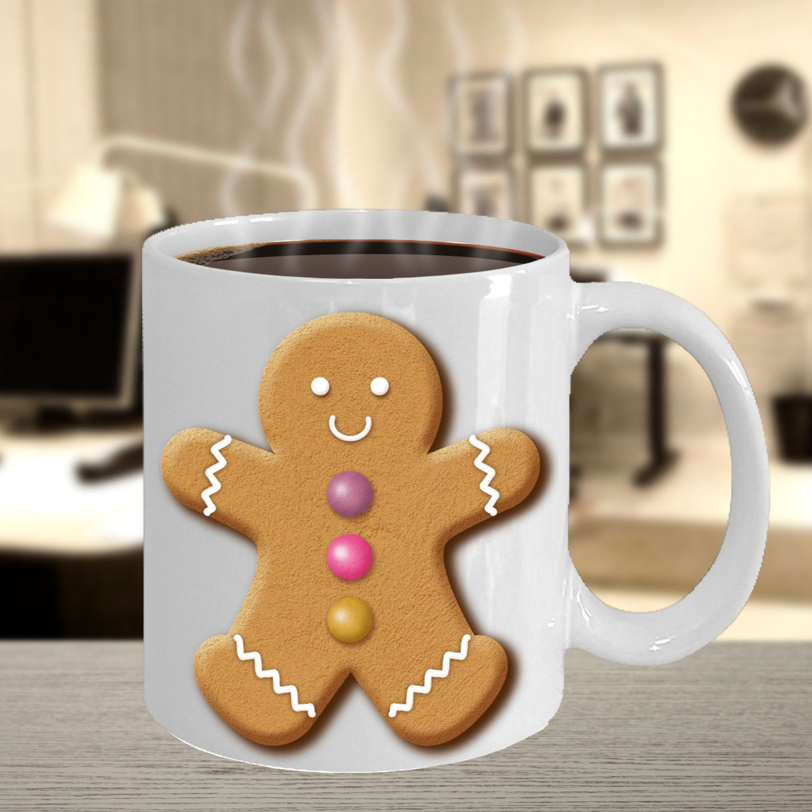 Gingerbread Man Gingerbread Man Mug Christmas Mug Christmas Coffee Mug