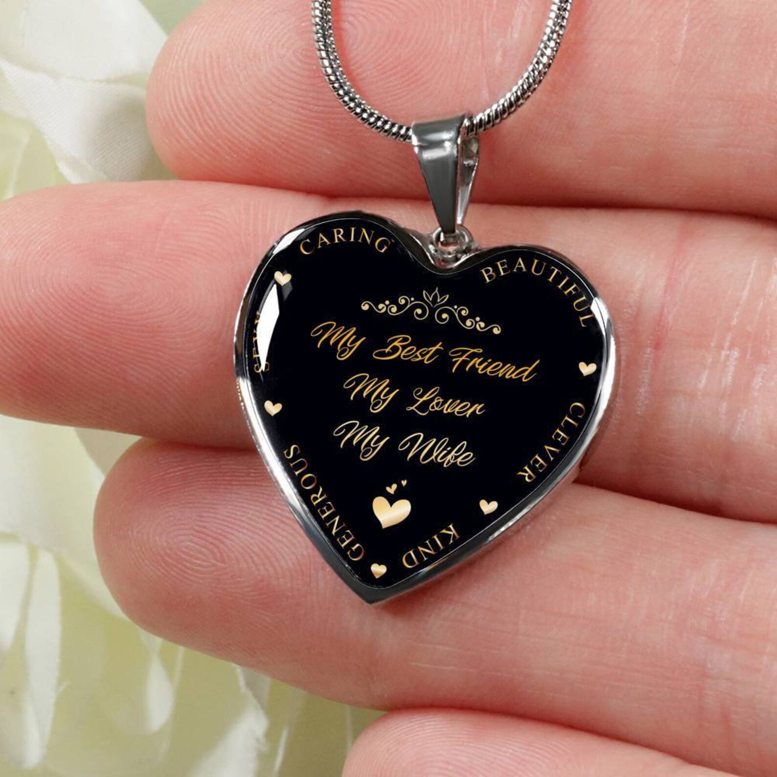 Wife Necklace Wife Pendant Wife Necklaces Wife Pendants Etsy