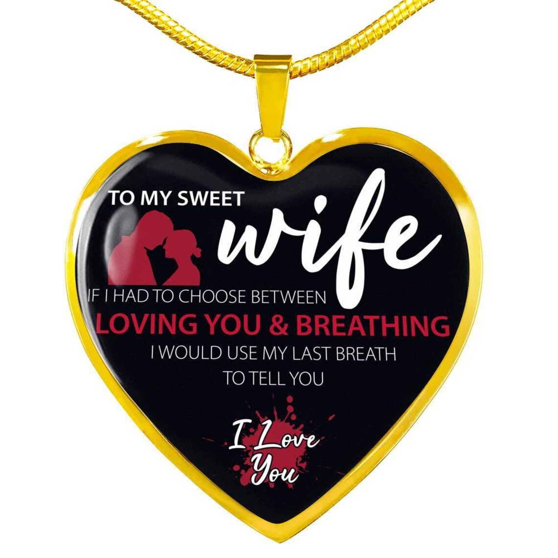 Wife Necklace Wife Pendant Wife Necklaces Wife Pendants Etsy