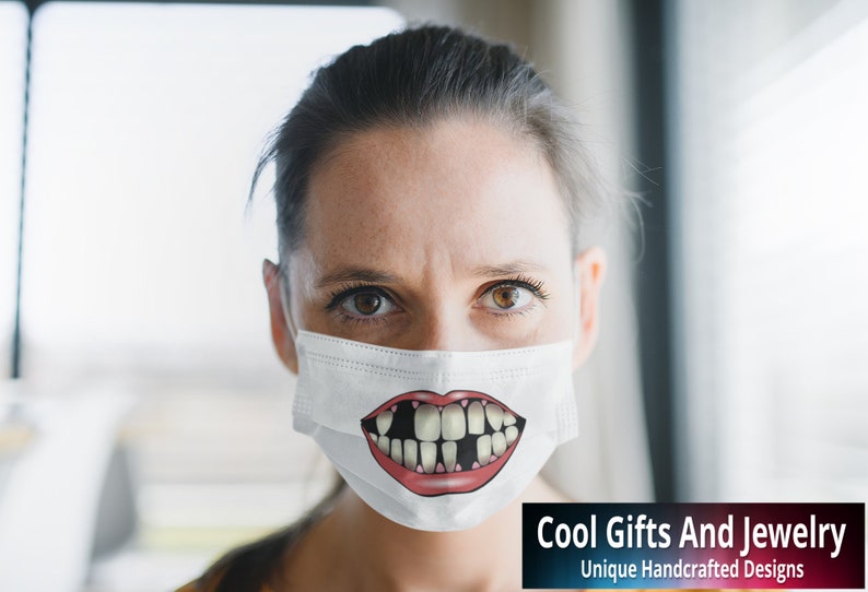 Bubba Teeth Mask Bubba Teeth Face Mask Hillbilly Teeth Etsy