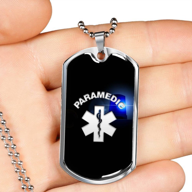 EMT Necklace Paramedic Gifts Paramedic Jewelry EMT Gifts EMT Pendant Paramedic Necklace Paramedic Pendant Paramedic Dog Tags