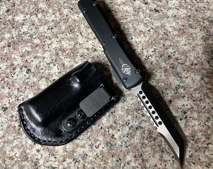 Microtech Ultratech Leather Sheath / Black / Right Hand Carry. * No ...